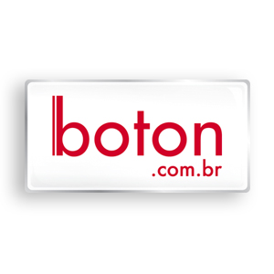 Botton Retangular Resinado | Pin ou Alfinete